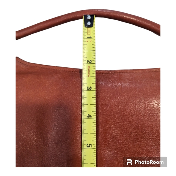 Vintage Made in Canada Brown Leather Handbag - Picture 12 of 12